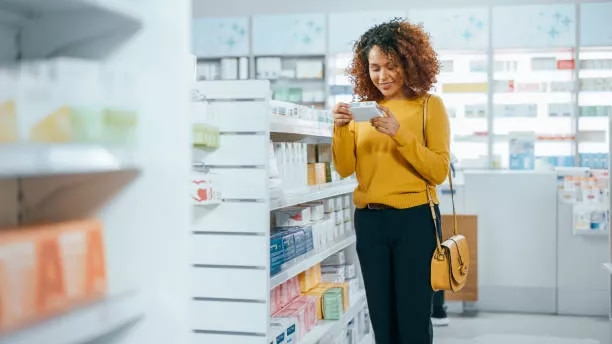 A person shopping in a store